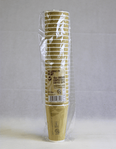 16oz Brown Compostable Ripple Cups